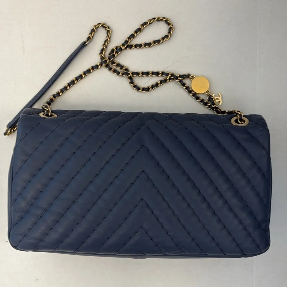 Chanel Vintage Flap Chevron Wild Stich